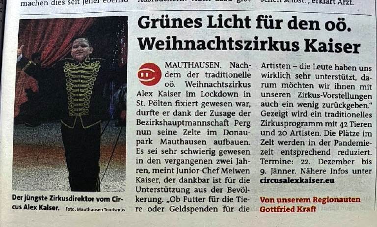 Programm 2021 Mauthausen – Aufnahme aus der Circus-Fotogalerie