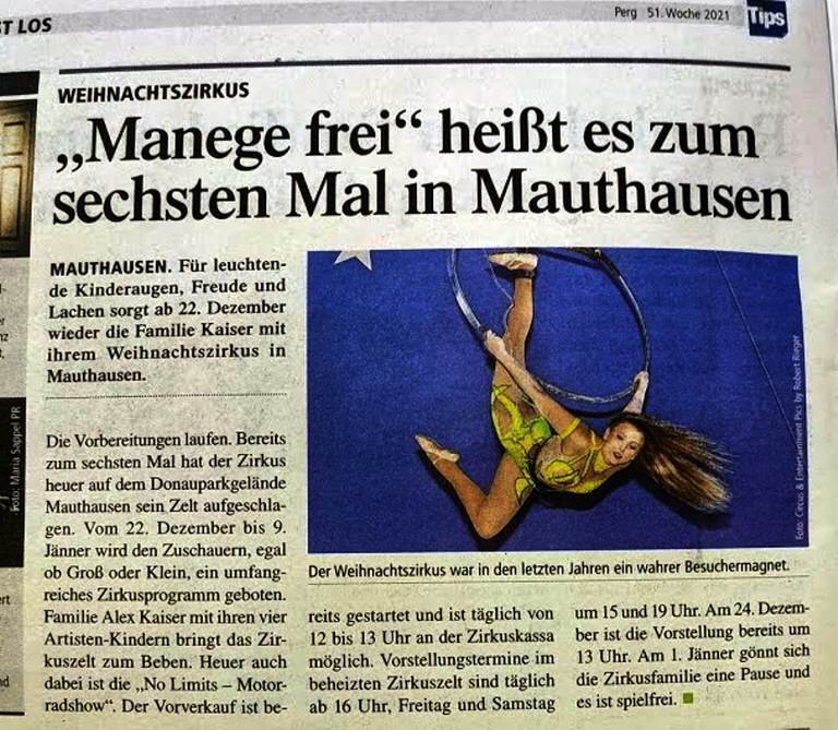 Programm 2021 Mauthausen – Aufnahme aus der Circus-Fotogalerie